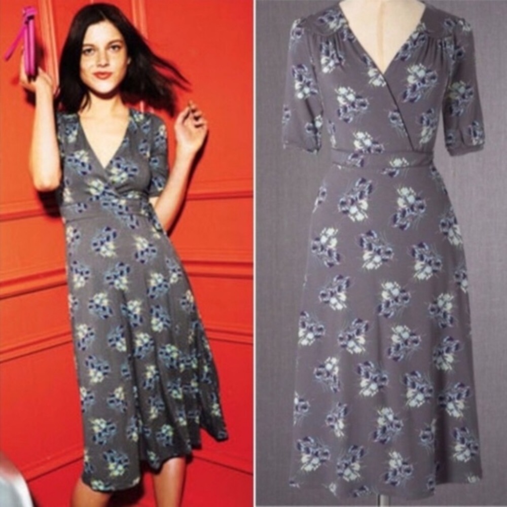 Boden Ruby Wrap Floral Dress 18 L